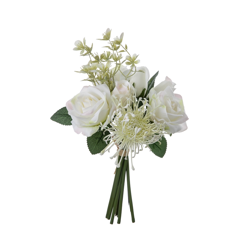 DY1-4563 Bouquet Flower Artificial Rose Flùr sgeadachaidh sgeadachaidh ùr