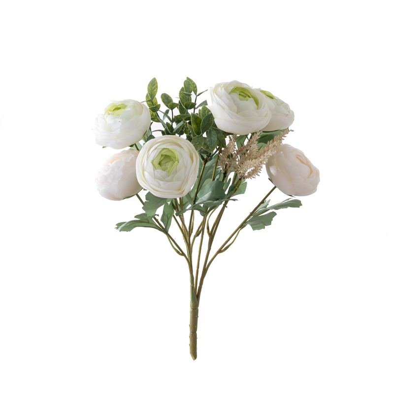 DY1-4581 Künstlicher Blumenstrauß, Ranunkeln, beliebte Garten-Hochzeitsdekoration