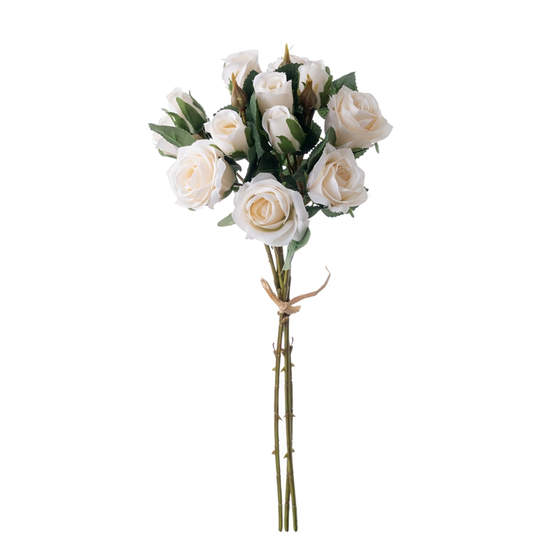 DY1-5784 Ανθοδέσμη τεχνητού λουλουδιού τριαντάφυλλο Factory Άμεση πώληση Wedding Supply
