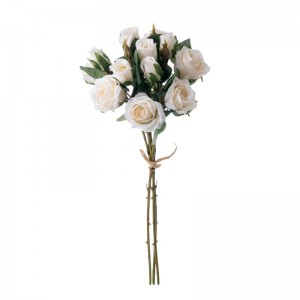 DY1-5784 Ubax Artificial Bouquet Rose Warshada Iibka Tooska ah Arooska