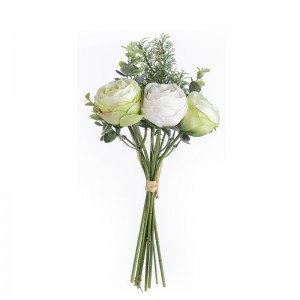 DY1-6301 कृत्रिम फूलों का गुलदस्ता गुलाब गर्म बिकने वाला सजावटी फूल