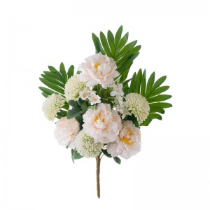 CL81504 Ramo de flores artificiales Peonía Decoración de boda de gran venta