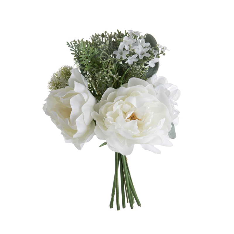 Bouquet de fleurs artificielles pivoines, nouveau Design, cadeau de saint-valentin, DY1-3864