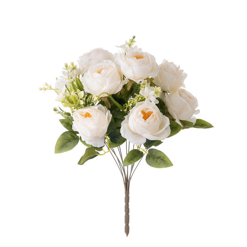 DY1-4974 Fiore decorativo all'ingrosso della Rosa del mazzo del fiore artificiale