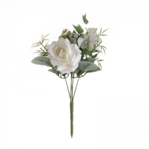 MW55702 ดอกไม้ประดิษฐ์ดอกกุหลาบราคาถูกฉากหลังผนังดอกไม้