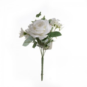 MW55712 Vruće prodavani buket ruža od umjetnog cvijeća, vjenčana dekoracija