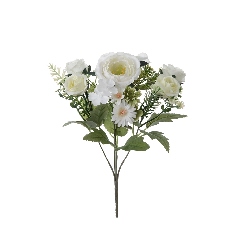 MW55725 Букет од вештачко цвеќе Роза со нов дизајн Декоративно цвеќе