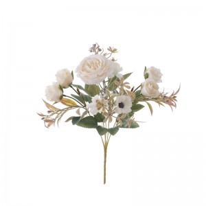 MW55745 Umelá kvetinová kytica Rose Factory Priamy predaj Party dekorácia