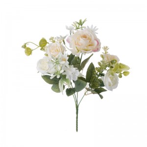 MW55747 Μπουκέτο Τεχνητό Λουλούδι Τριαντάφυλλο Φτηνές εορταστικές διακοσμήσεις