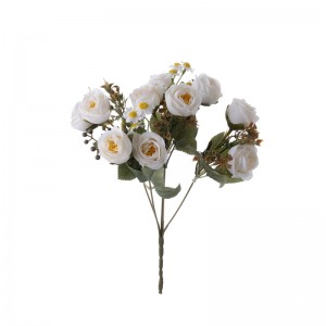 MW57516 Букет од вештачко цвеќе, роза, жешка продажба на свадбена декорација