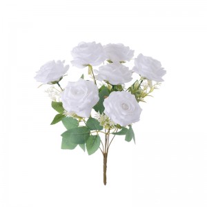 MW31511 Bouquet voninkazo artifisialy Rose Fanomezana malaza amin'ny andron'ny mpifankatia