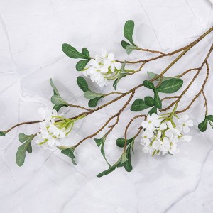 MW94001 Hot Selling Artificial Latex Snow Cherry Blossom 4 Kleuren beskikber foar Home Party Wedding Decoration