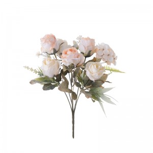 CL10504 Artificial Flower Bouquet Rose Hot Selling Decorative Flowers and Plants