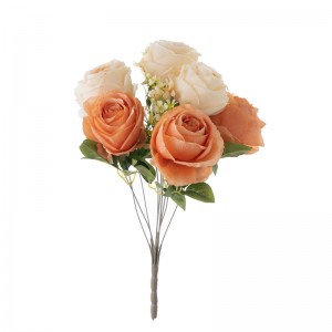 DY1-4978 Kunstig blomsterbukett Rose Høykvalitets bryllupssenter
