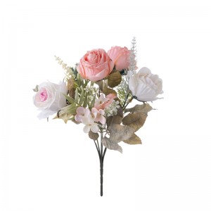 CL10502 Букет от изкуствени цветя Роза Фабрична директна продажба подарък за Свети Валентин