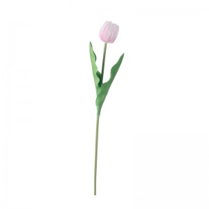 MW08520 Artificial Flower Tulip N'ogbe ihe ndozi agbamakwụkwọ