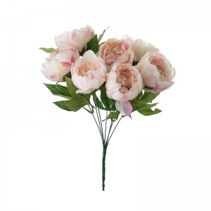 DY1-2195 Umelá kvetinová kytica ruža Vysokokvalitné slávnostné dekorácie