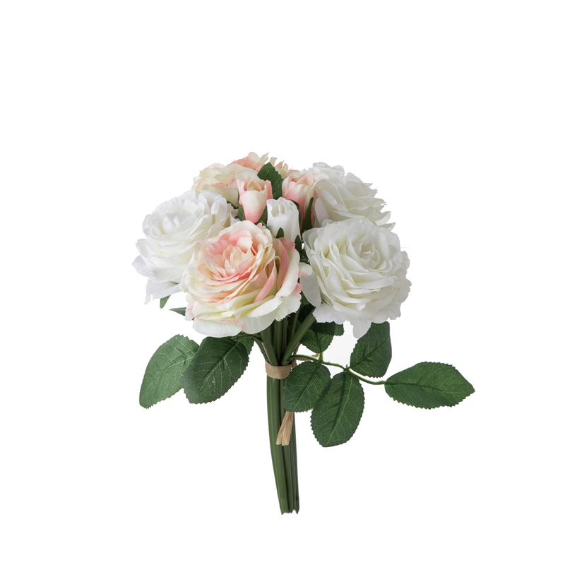 DY1-2564 Buquê de flores artificiais rosa peças centrais de casamento realistas