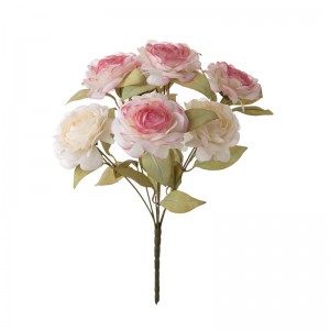DY1-4595 कृत्रिम फुलांचा पुष्पगुच्छ रॅननक्युलस वास्तववादी विवाह पुरवठा