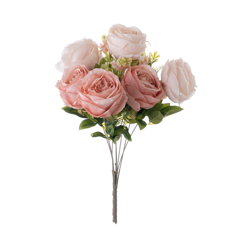 دسته گل مصنوعی DY1-4978 گل رز با کیفیت بالا در مرکز عروسی