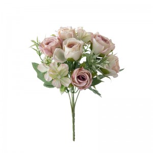 MW66829 Sztuczny bukiet kwiatów róża hortensja Gorący sprzedawanie Dekoracyjny kwiat Dekoracje świąteczne