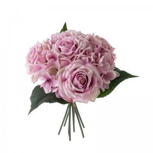 CL04514 कृत्रिम फूलों का गुलदस्ता गुलाब के गर्म बिकने वाले वेडिंग सेंटरपीस
