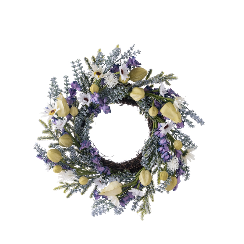 CL75501 wreath ດອກໄມ້ທຽມ Chrysanthemum ອອກແບບໃຫມ່ໃນງານບຸນ