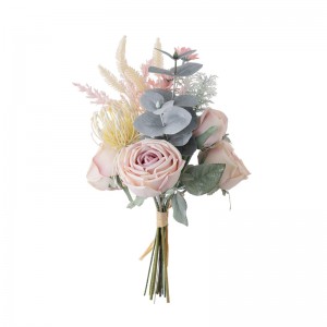 DY1-6622 Букет от изкуствени цветя Роза Фабрична директна продажба Парти декорация