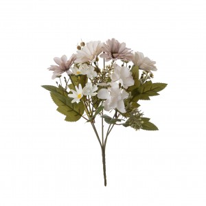MW55719 dirbtinių gėlių puokštė chrizantema naujo dizaino šilko gėlės