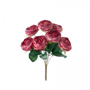 MW31506 Kunstig blomsterbuket Rose Hot sælgende festlige dekorationer