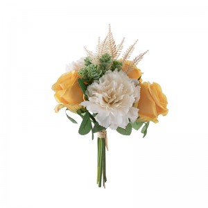 DY1-5677 Dirbtinių gėlių puokštė rožių Populiarūs šventiniai papuošimai