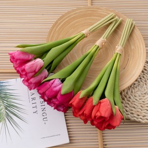 MW59618 Buquê de flores artificiais tulipa flor decorativa de venda quente
