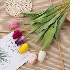 Centros de mesa populares para bodas con tulipanes de flores artificiales MW59620
