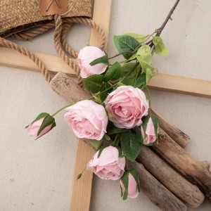 MW69514 ດອກໄມ້ທຽມ Camellia rose ດອກຜ້າໄຫມທີ່ມີຄຸນນະພາບສູງ