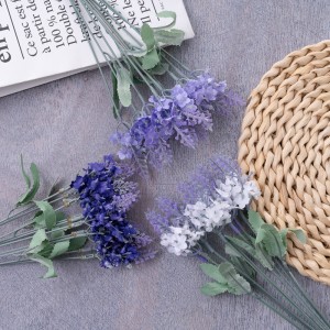 MW02531 Artificial Flower Bouquet Lavender Realistic Garden Wedding Decoration
