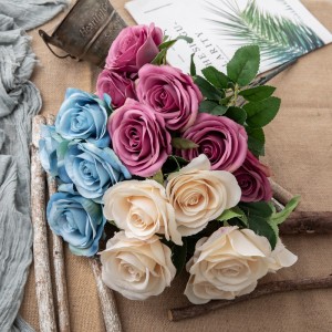 MW07501 Kënschtlech Blummen Bouquet Rose Populär Vältesdag Cadeau