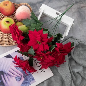 DY1-2598B Букет искусственных цветов Рождественский цветок оптовая продажа украшения для вечеринки