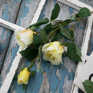 DY1-3084 कृत्रिम फूल गुलाब लोकप्रिय सजावटी फूल और पौधे