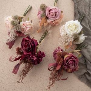 Bouquet de roses artificielles, nouveau Design, centres de table de mariage, DY1-4403