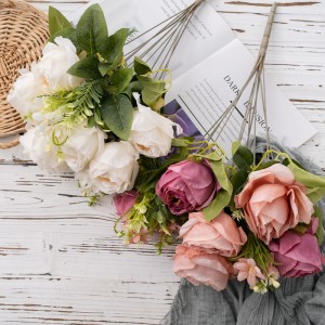 DY1-4974 ດອກໄມ້ທຽມ Bouquet Rose ຂາຍສົ່ງດອກໄມ້ປະດັບ