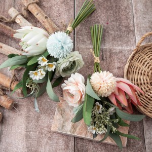 DY1-5368 Bó hoa nhân tạo Ranunculus Trung tâm tiệc cưới bán chạy