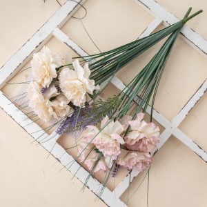 Bouquet de fleurs artificielles, œillets, décoration de jardin et de mariage, vente en gros, DY1-5674