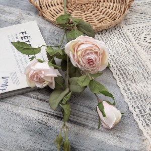 DY1-5898 Dirbtinių gėlių rožė Naujo dizaino šventiniai papuošimai