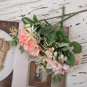 MW55703 ດອກໄມ້ທຽມ bouquet Dahlia ດອກໄມ້ປະດັບທີ່ແທ້ຈິງ