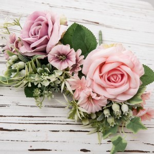 MW55712 कृत्रिम फूलको गुच्छा गुलाब तातो बिक्री विवाह सजावट
