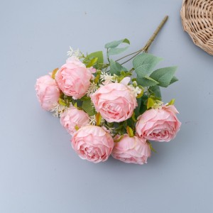 MW31502 Bouquet flè atifisyèl Rose faktori Vann dirèk dekoratif flè