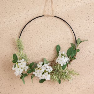 CF01240 Buatan Salju Cherry Blossom Artemisia Rumput Setengah Garland Hiasan Dinding untuk Dekorasi Pernikahan Latar Belakang