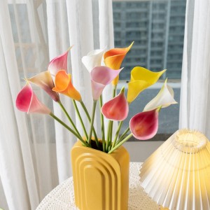 MW01512 Lliris de casablanca policromàtics flors artificials autèntiques arranjament de calla decorativa