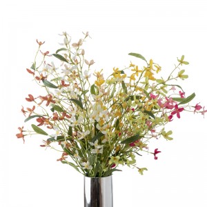 CL51520Orquídia de flors artificials Venda directa de fàbrica Flor decorativaTeló de fons de flors
