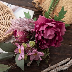 DY1-3811 Buket umjetnog cvijećaPeonyAstilbeLeafIzravna prodaja tvornice Dar za Valentinovo